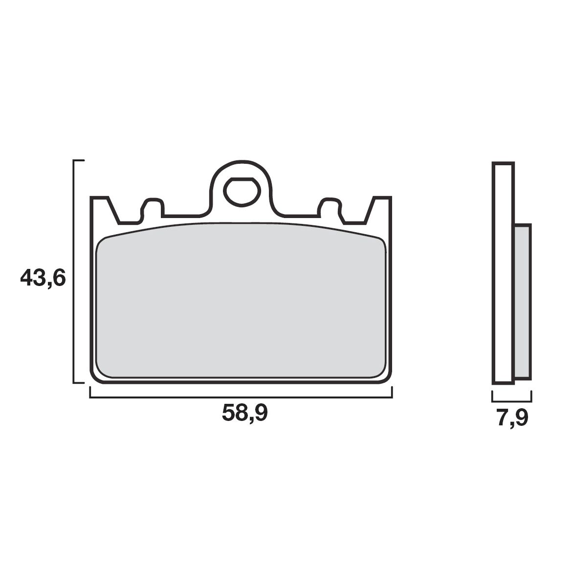 Plaquettes de freins Brembo Organique avant
