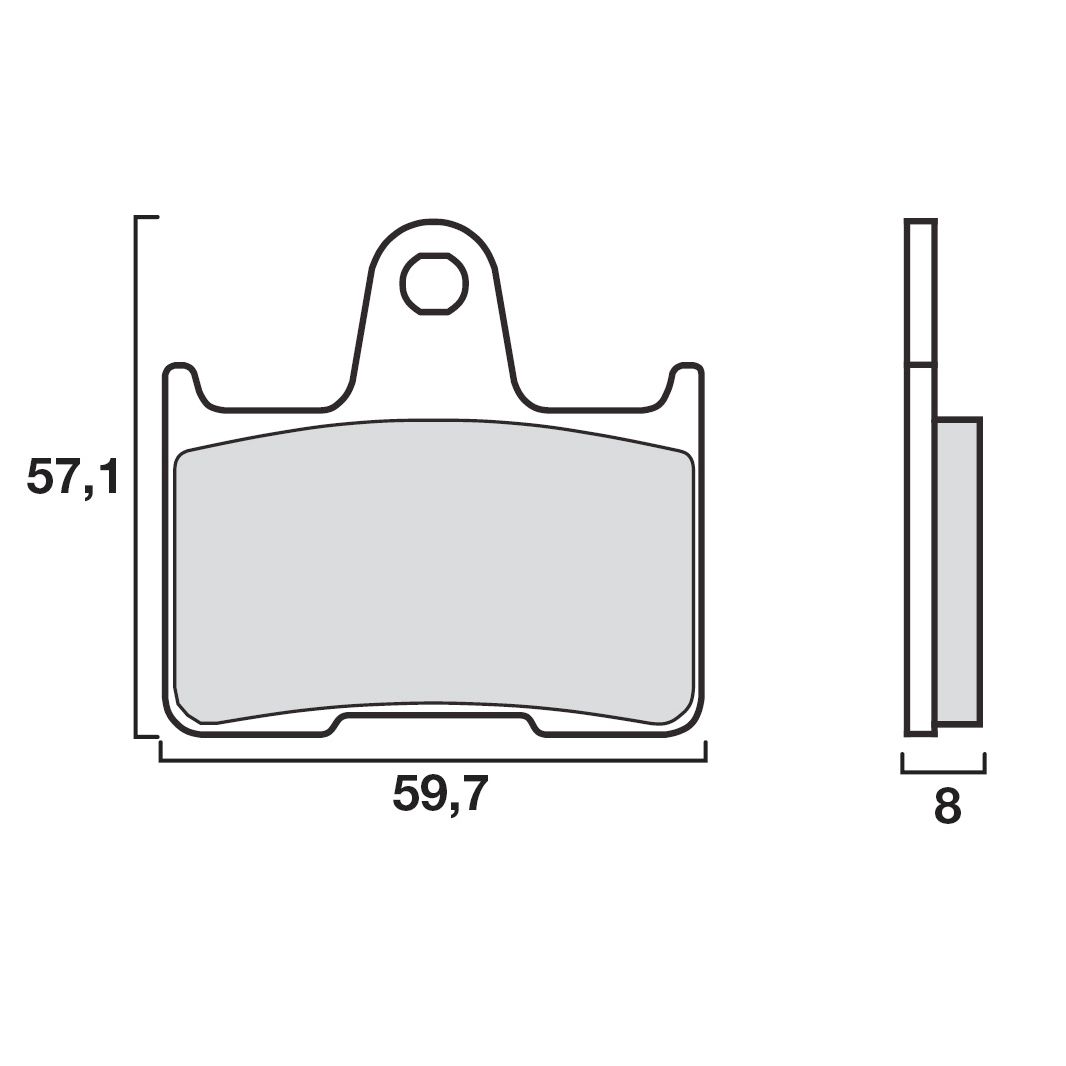 Plaquettes de freins Brembo Organique arrière
