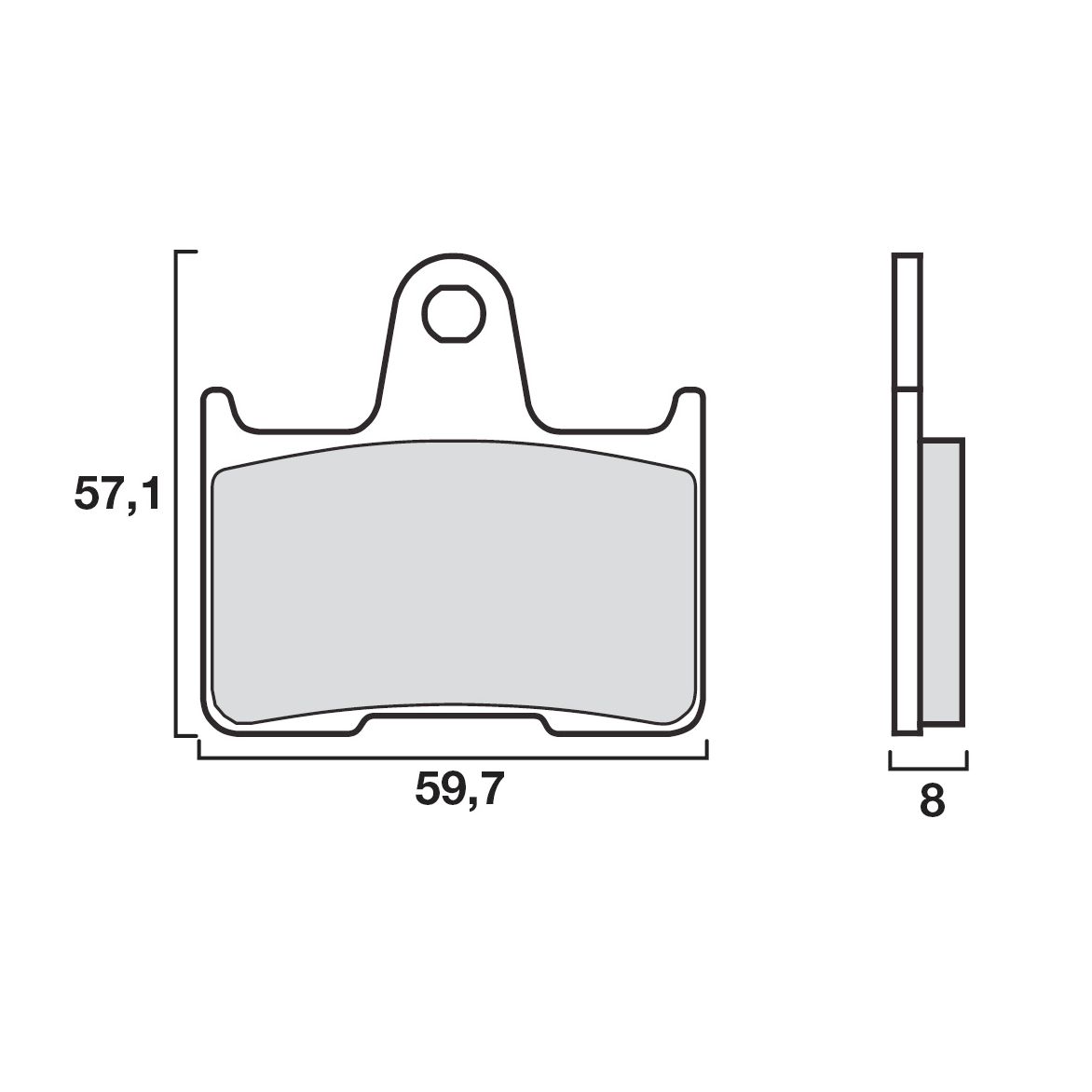 Plaquettes de freins Brembo Sinter Métal Fritté arrière