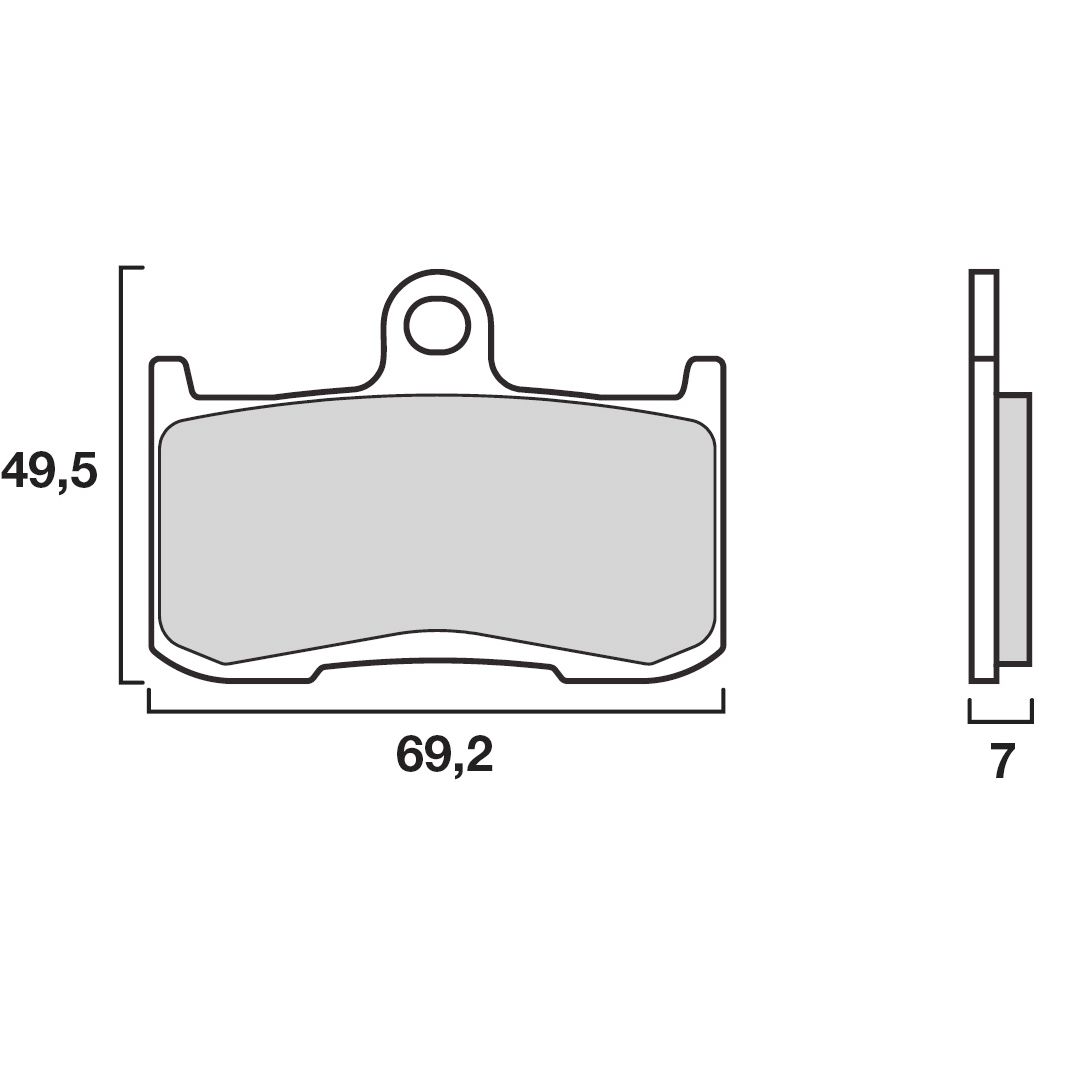 Plaquettes de freins Brembo Organique avant