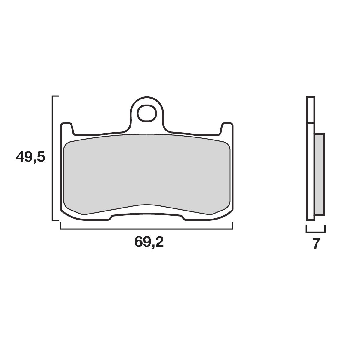 Plaquettes de freins Brembo Sinter Métal Fritté avant