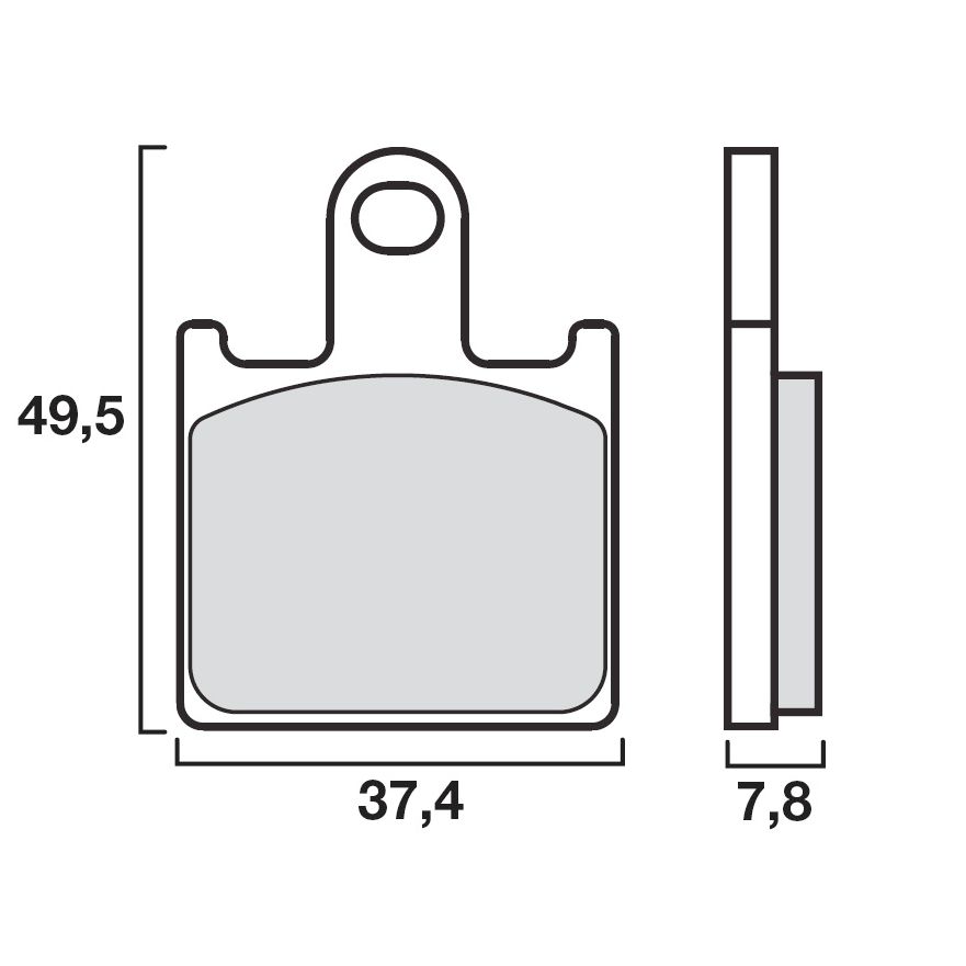Plaquettes de freins Brembo Sinter Métal Fritté avant