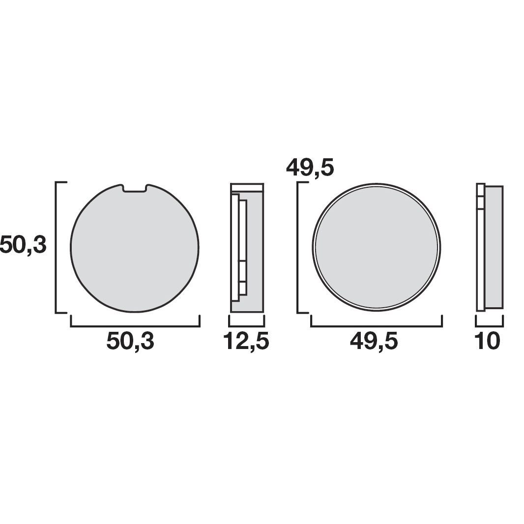 Plaquettes de freins Brembo Organique avant