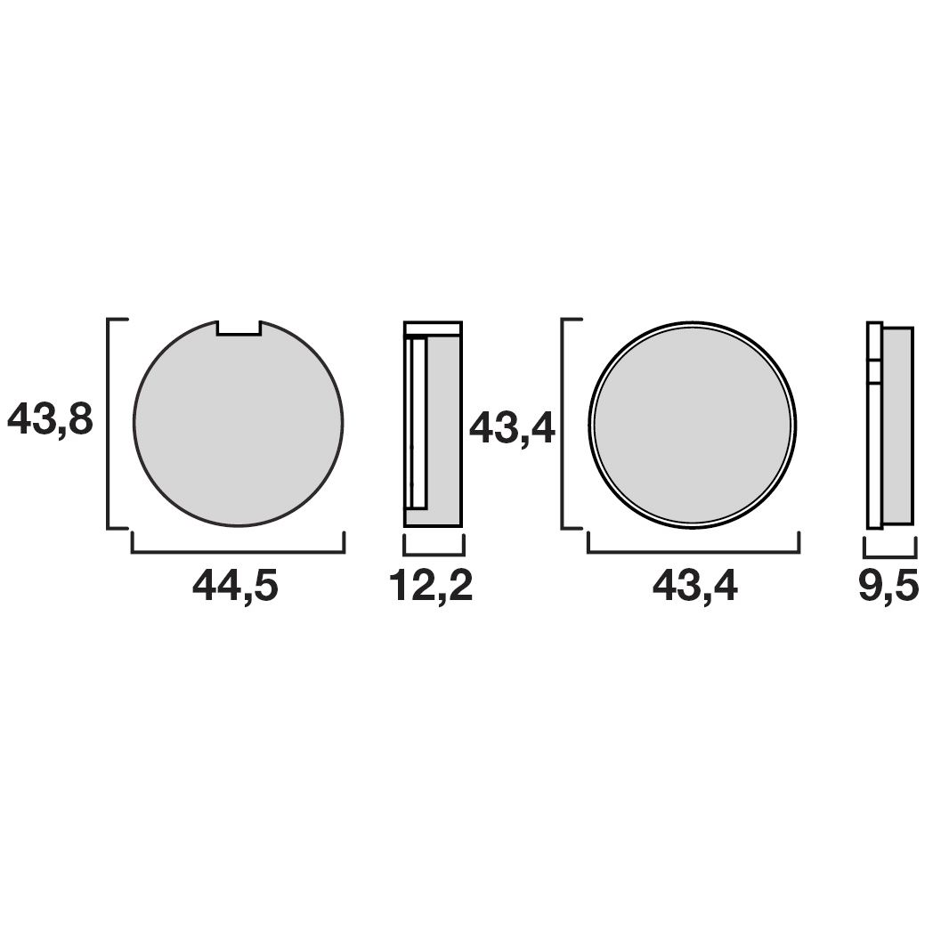 Plaquettes de freins Brembo Organique avant