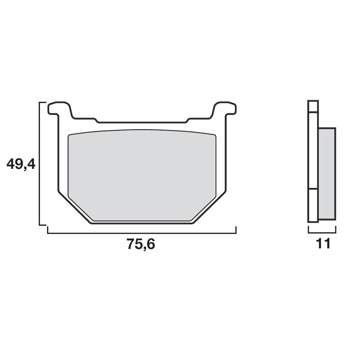 Plaquettes de freins Brembo Organique avant