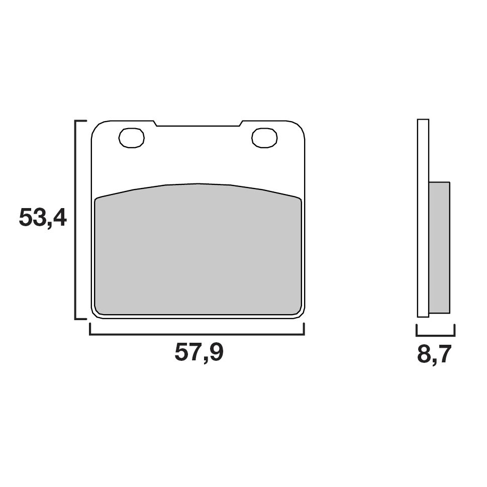 Plaquettes de freins Brembo Organique avant/arrière (selon modèle)
