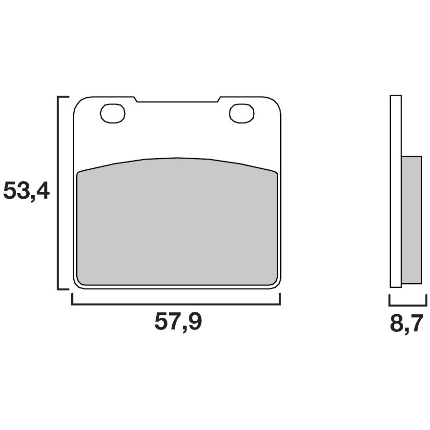 Plaquettes de freins Brembo Plaquettes BREMBO Sinter Métal Fritté Avant