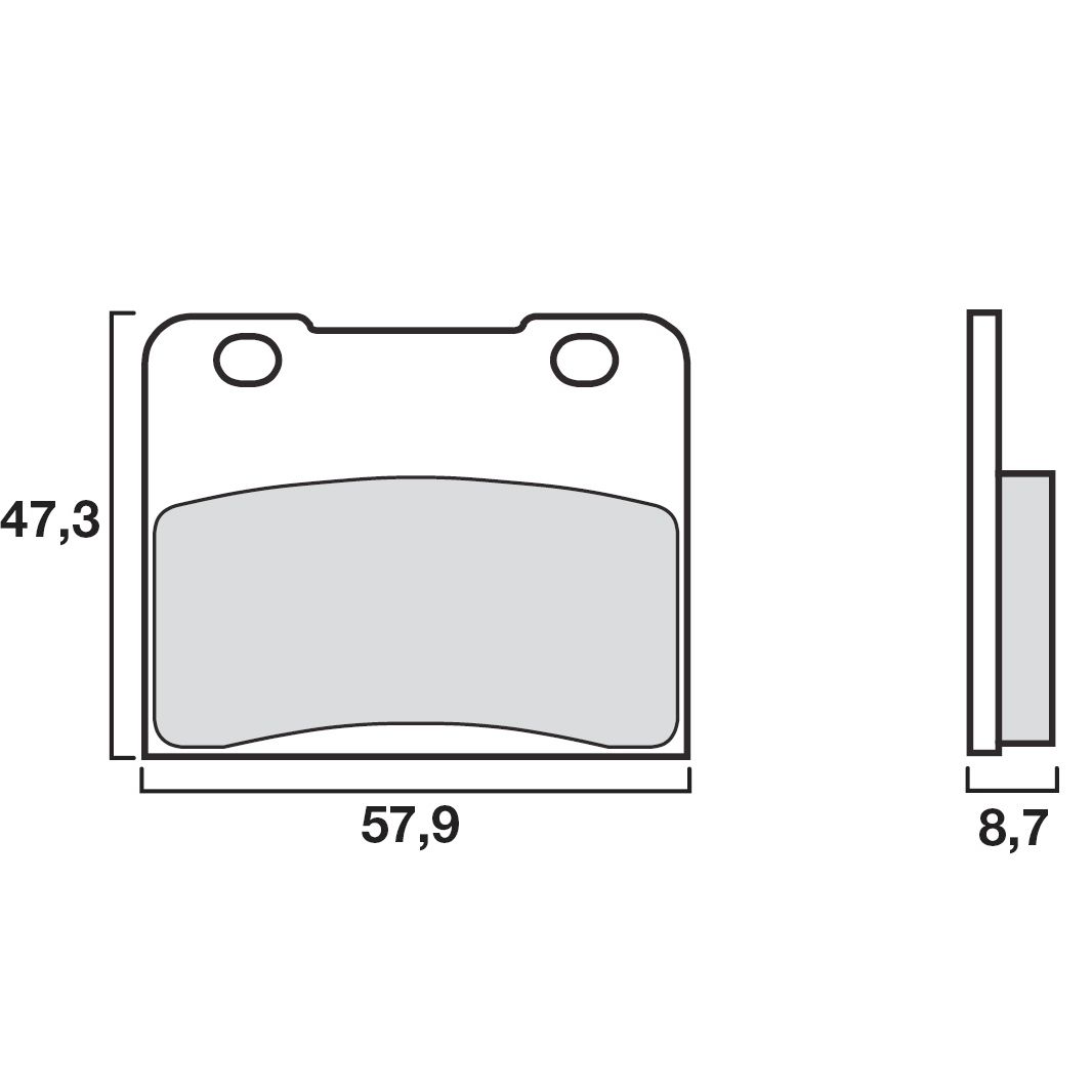Plaquettes de freins Brembo Organique avant