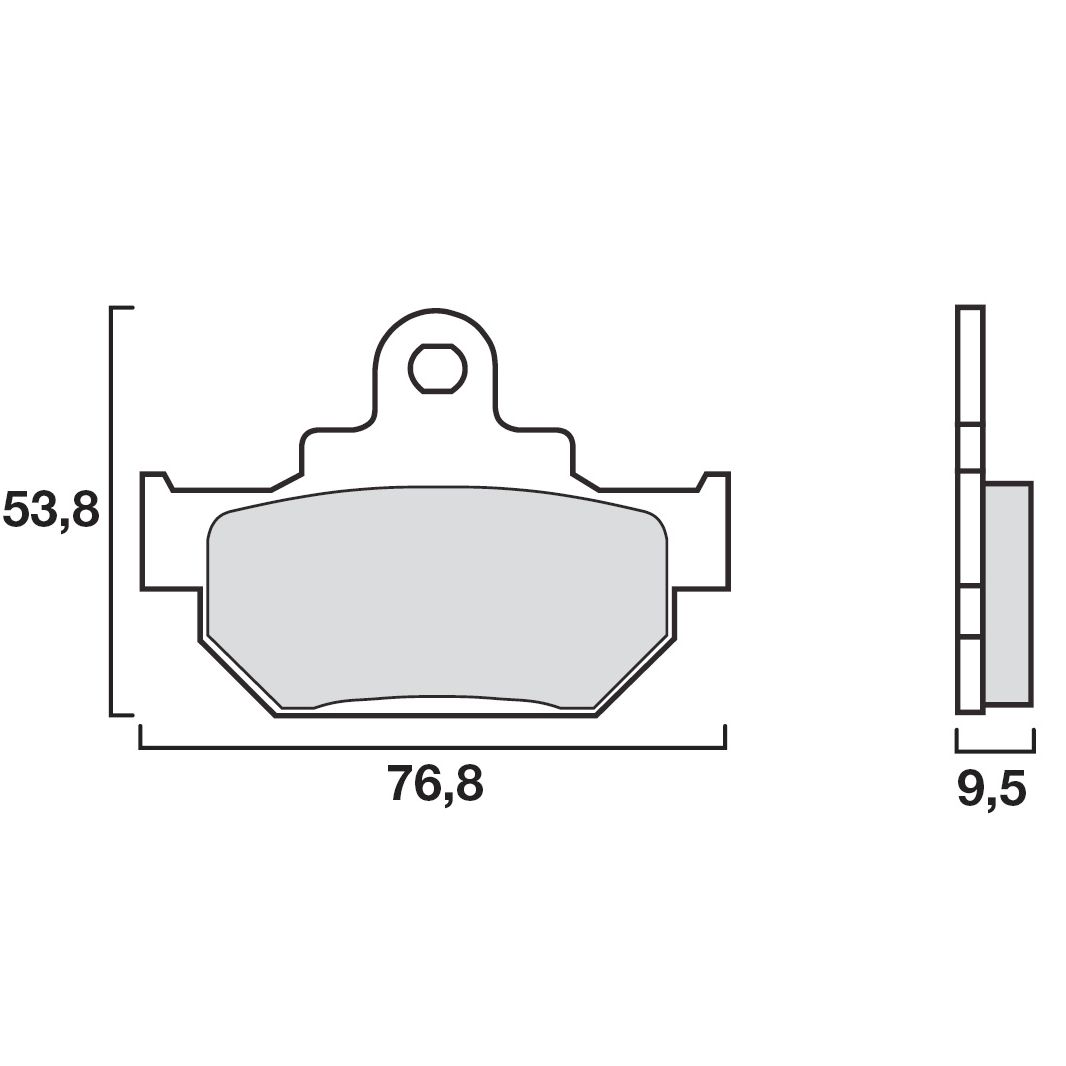 Plaquettes de freins Brembo Organique avant