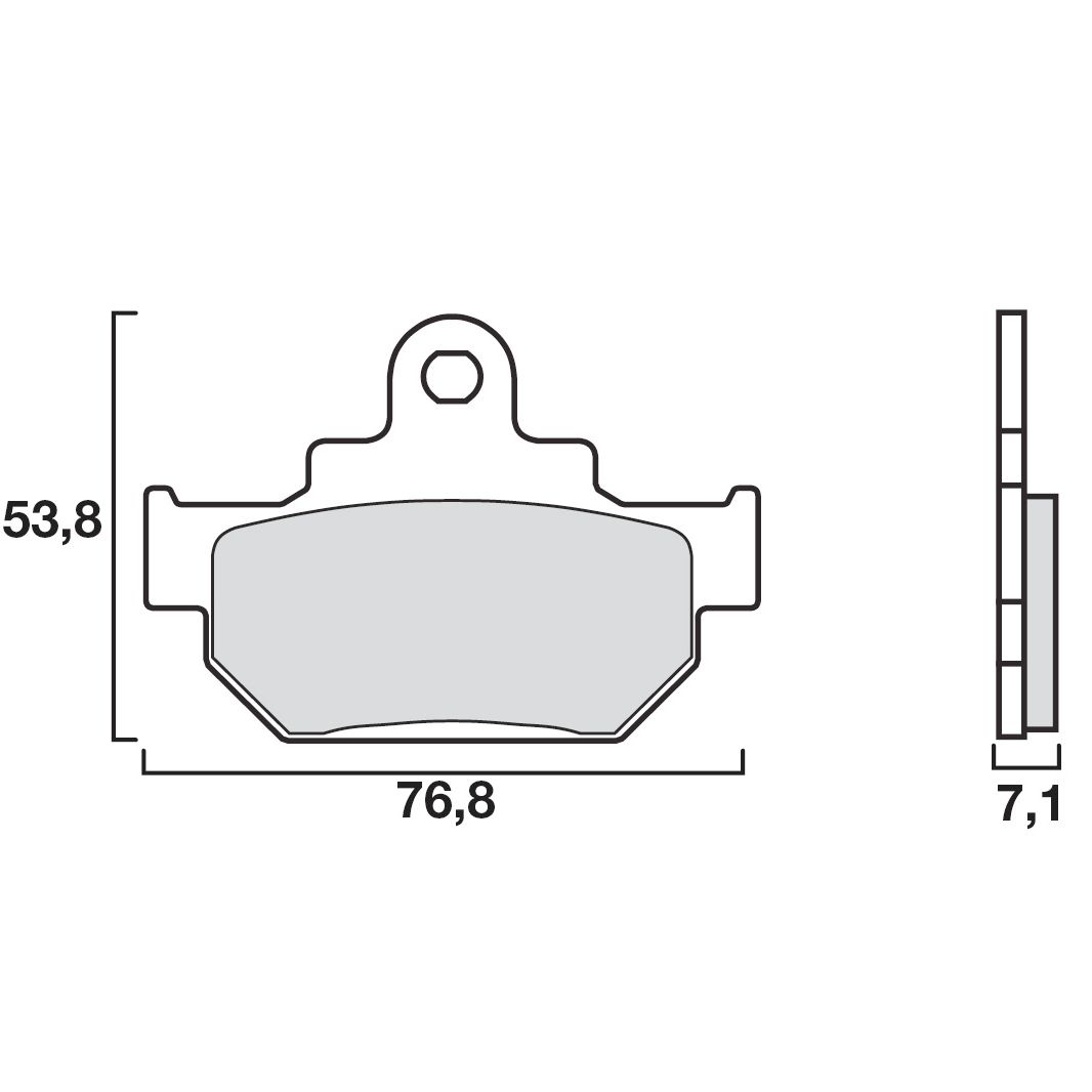 Plaquettes de freins Brembo Organique avant