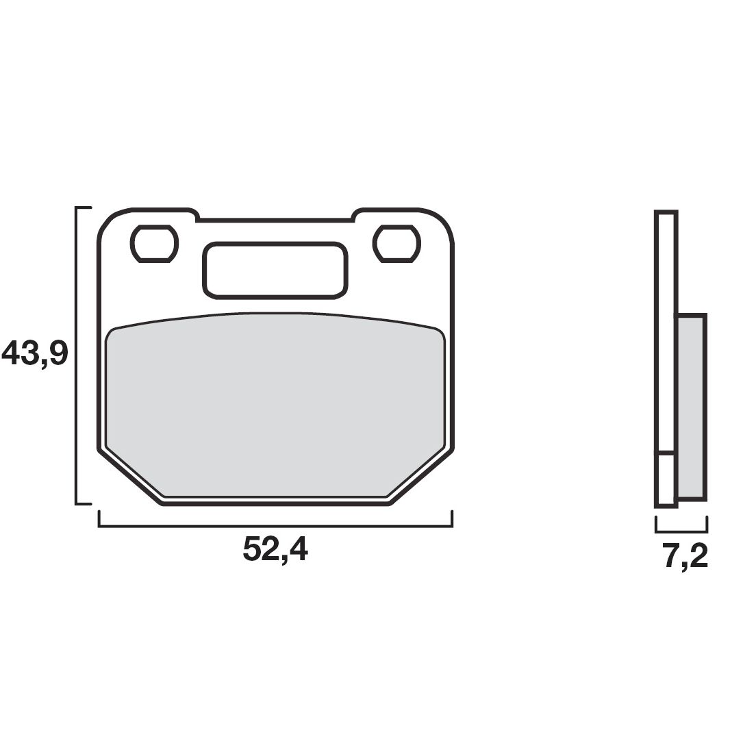 Plaquettes de freins Brembo Organique avant