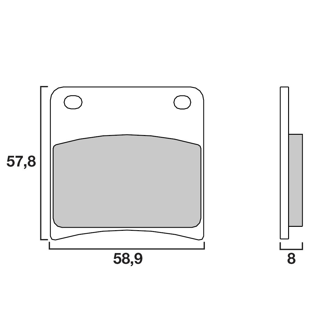 Plaquettes de freins Brembo Organique avant/arrière (selon modèle)