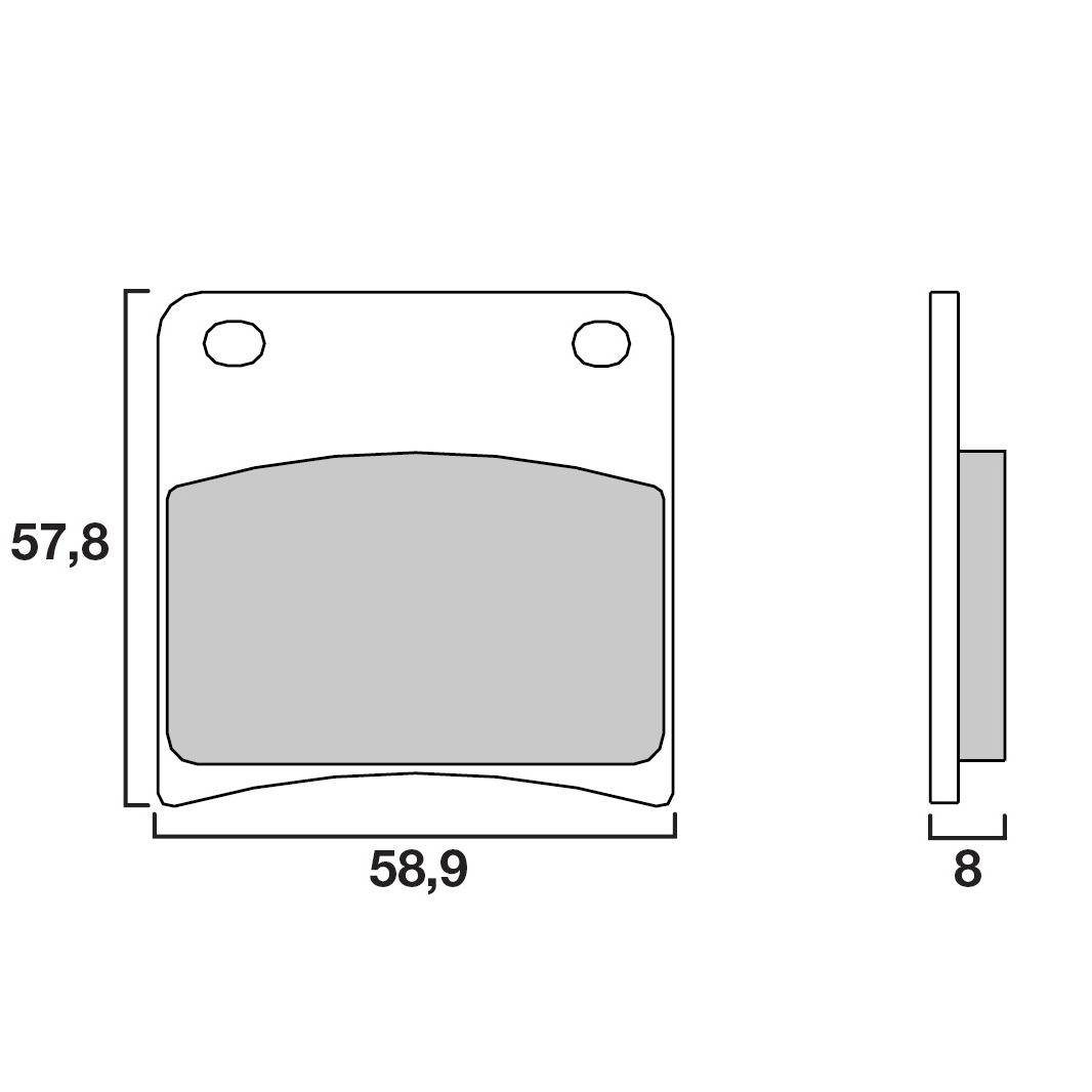 Plaquettes de freins Brembo Sinter Métal Fritté arrière