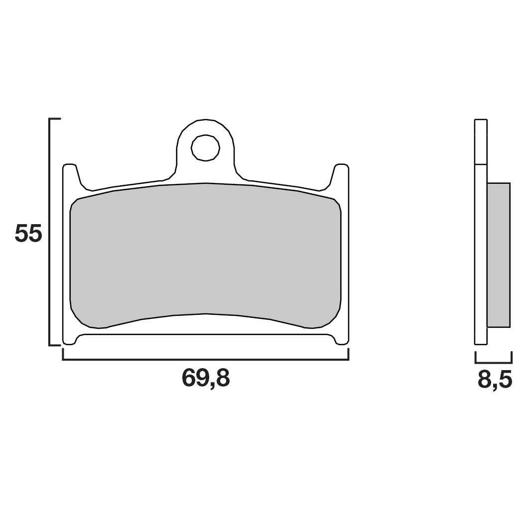 Plaquettes de freins Brembo Sinter Métal Fritté sport avant