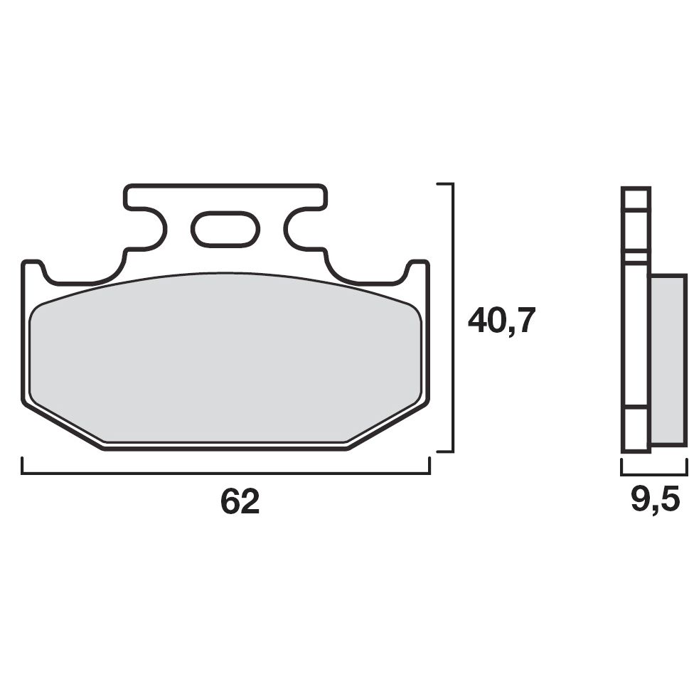 Plaquettes de freins Brembo Sinter Métal Fritté arrière