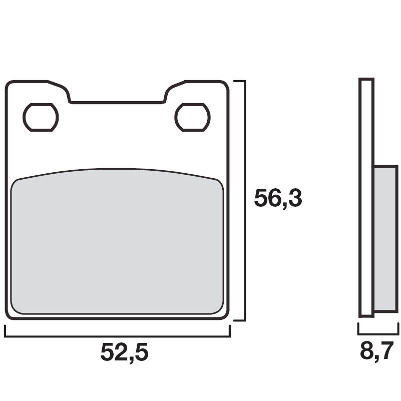 Plaquettes de freins Brembo Sinter Métal Fritté arrière