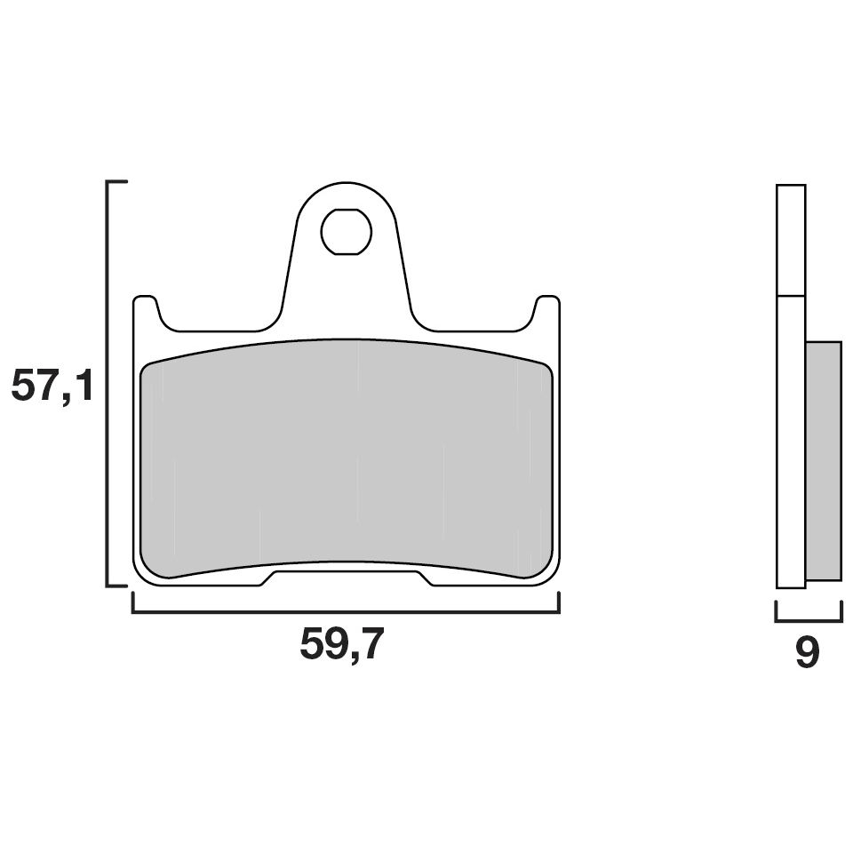 Plaquettes de freins Brembo Sinter Métal Fritté arrière