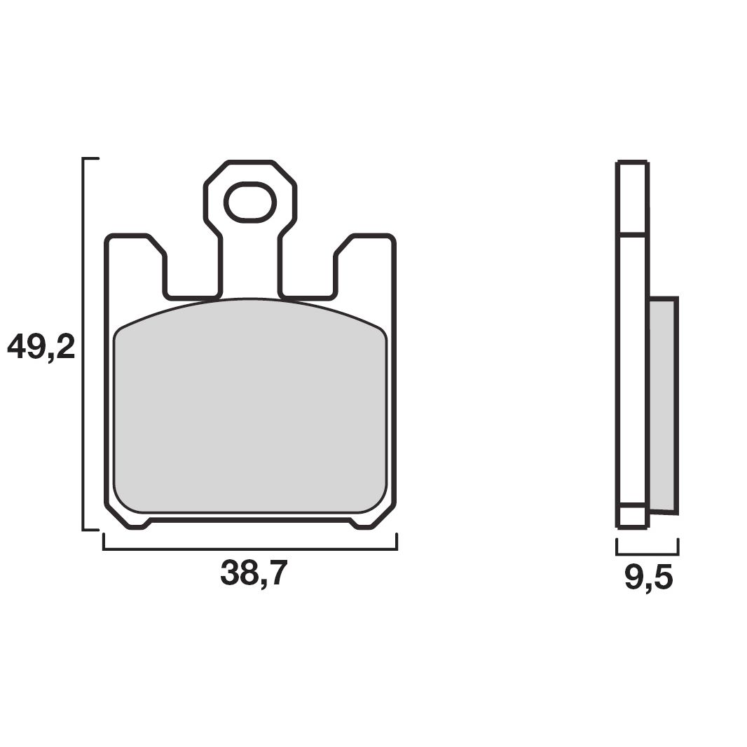 Plaquettes de freins Brembo Sinter Métal Fritté sport avant