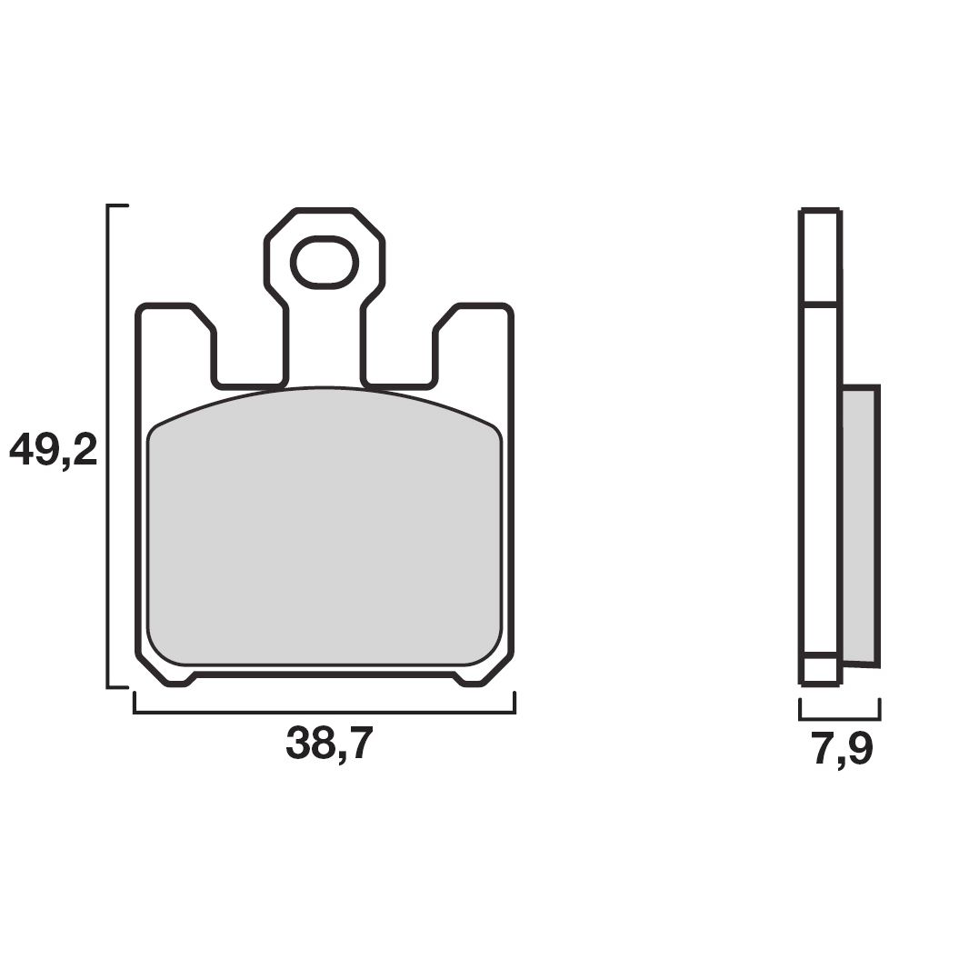 Plaquettes de freins Brembo Sinter Métal Fritté avant