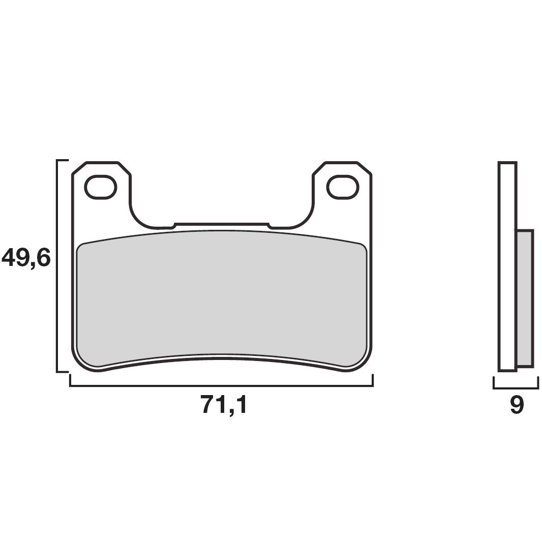 Plaquettes de freins Brembo Sinter Métal Fritté sport avant