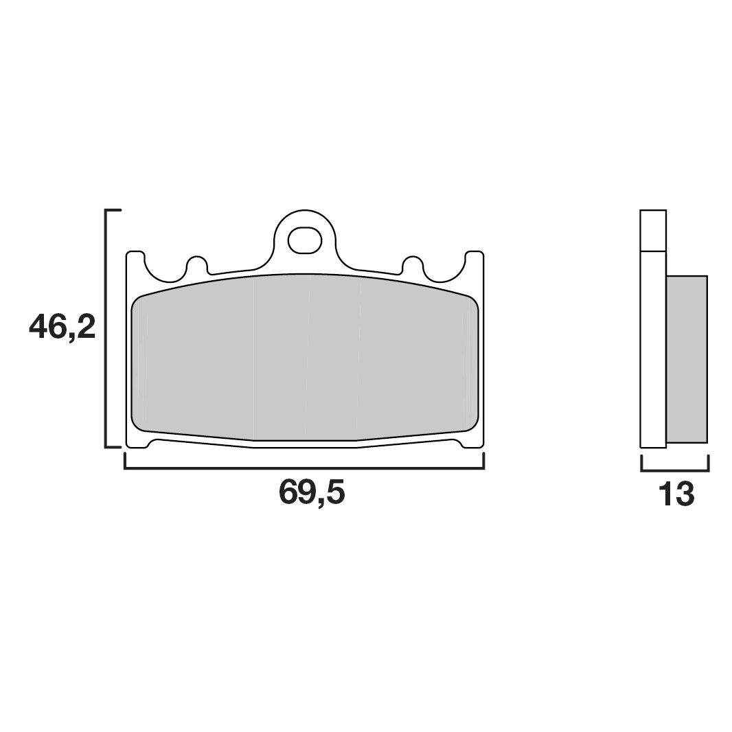 Plaquettes de freins Brembo Organique arrière