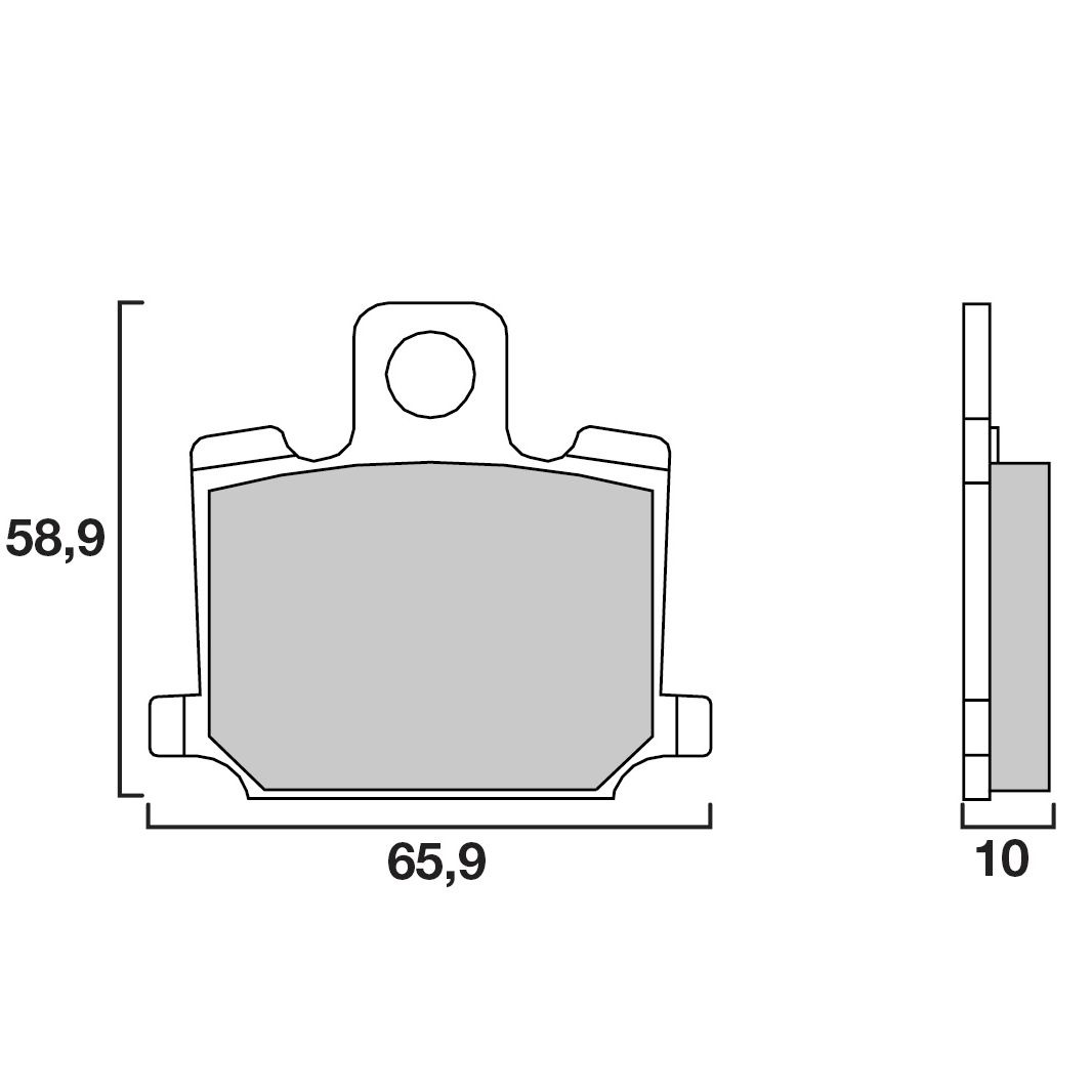 Plaquettes de freins Brembo Organique avant