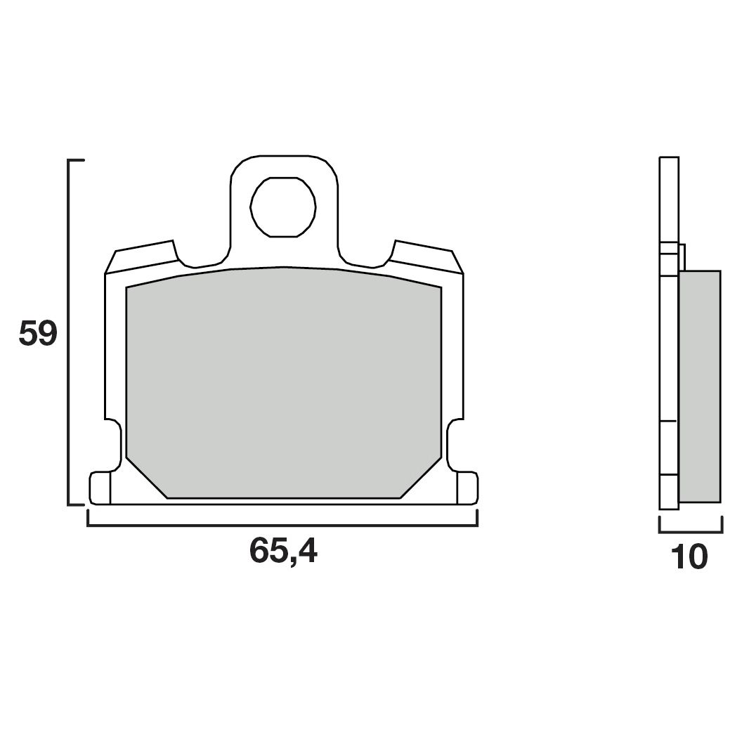 Plaquettes de freins Brembo Organique avant