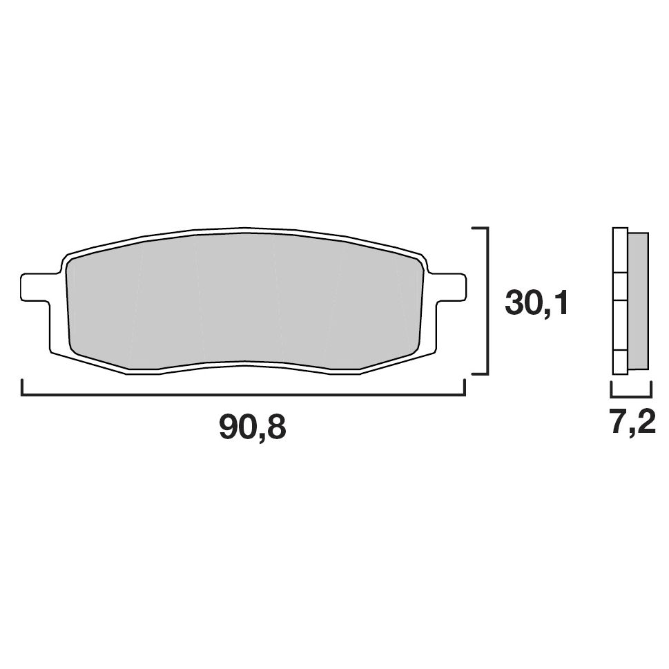 BREMBO Plaquettes de freins Brembo Sinter Métal Fritté avant — noir