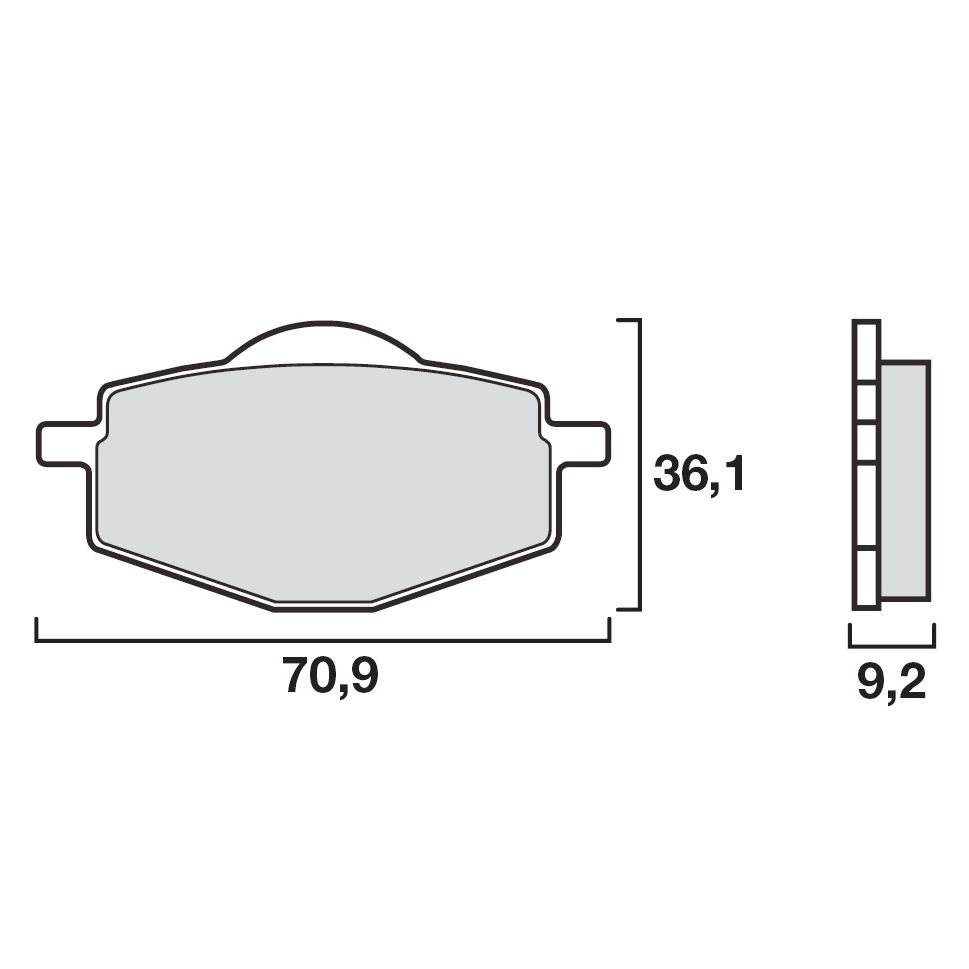 BREMBO Plaquettes de freins Brembo Sinter Métal Fritté avant/arrière (selon modèle) — argent