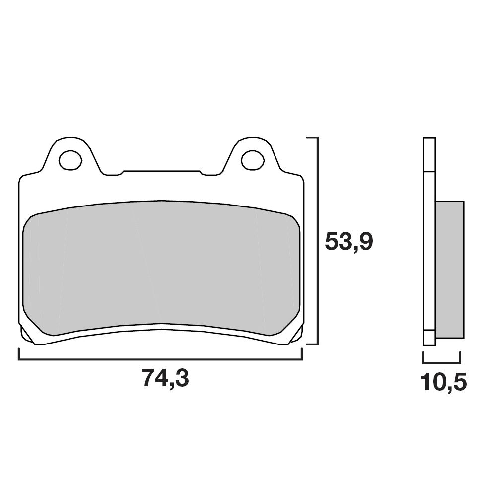 Plaquettes de freins Brembo Sinter Métal Fritté arrière