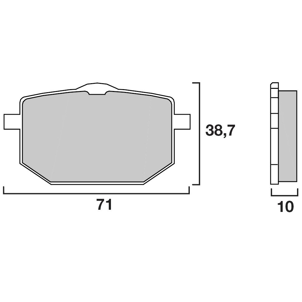 Plaquettes de freins Brembo Organique arrière