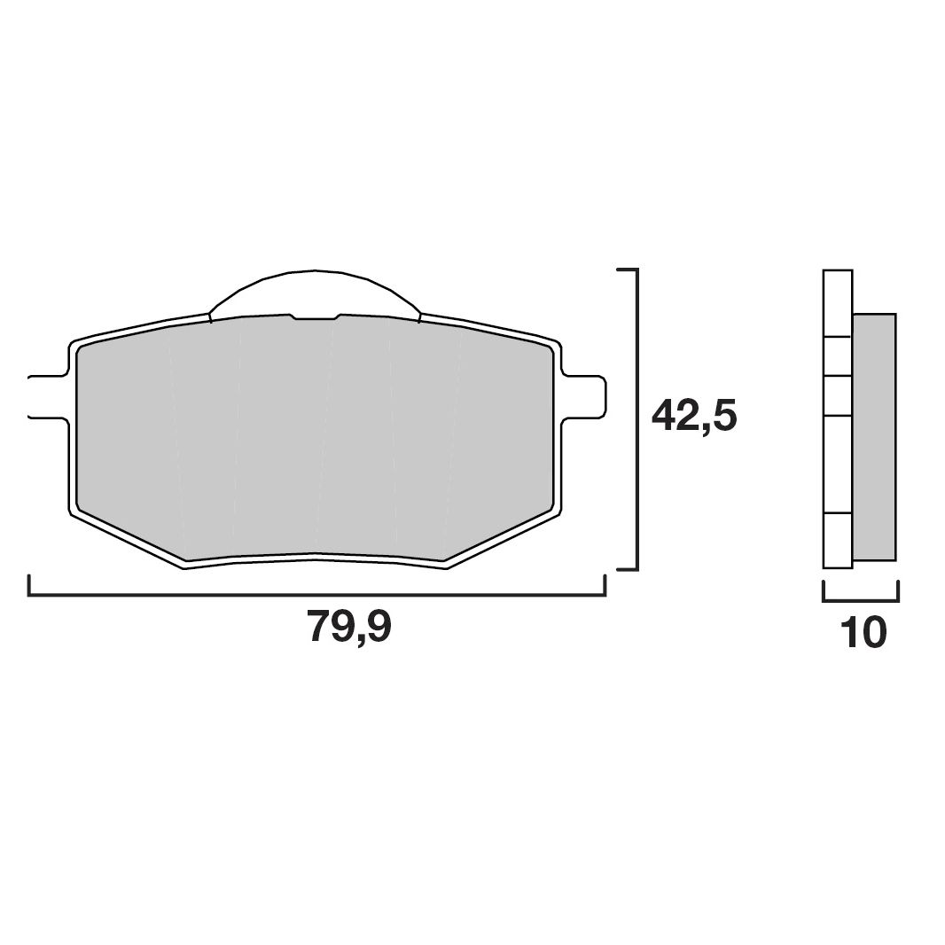Plaquettes de freins Brembo Organique avant