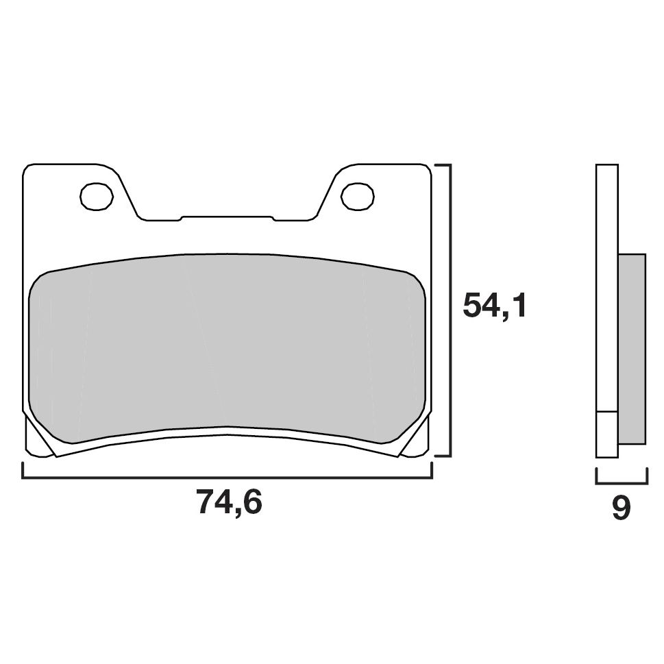 Plaquettes de freins Brembo Sinter Métal Fritté avant