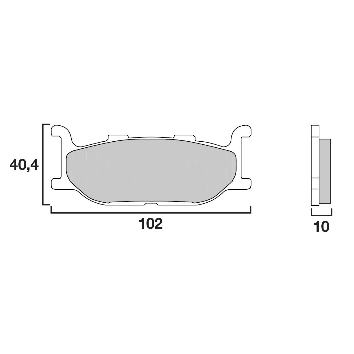 Plaquettes de freins Brembo Sinter Métal Fritté avant