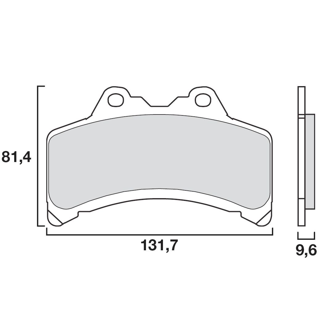 Plaquettes de freins Brembo Organique avant
