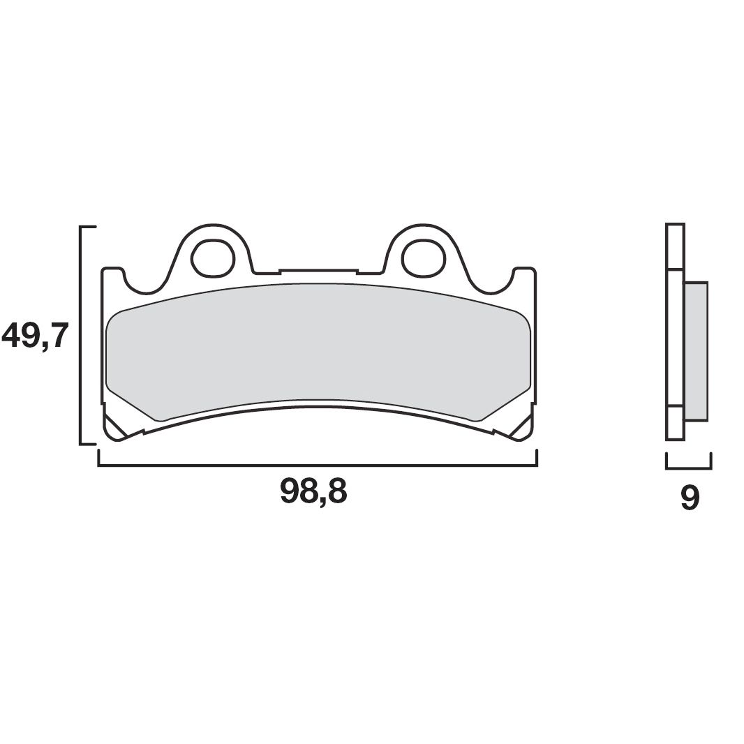 Plaquettes de freins Brembo Sinter Métal Fritté avant