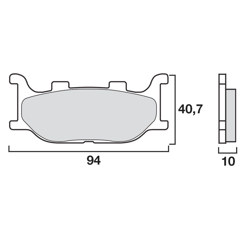 Plaquettes de freins Brembo Organique avant