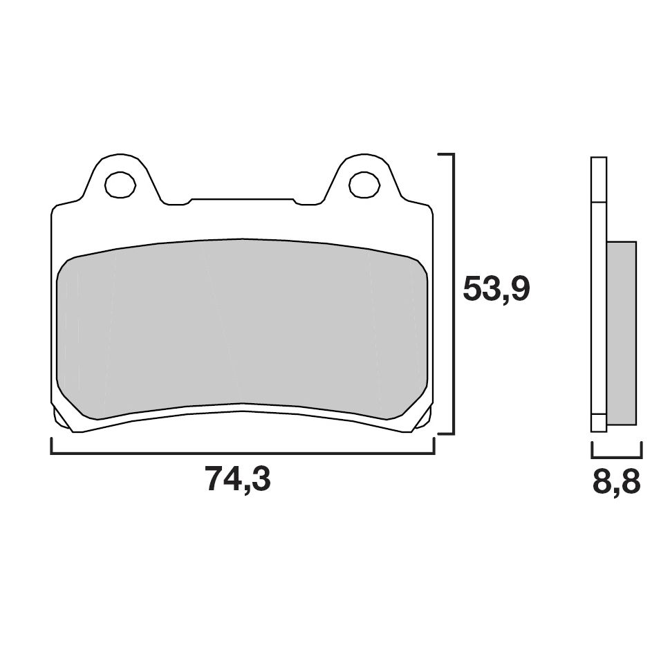 Plaquettes de freins Brembo Sinter Métal Fritté avant