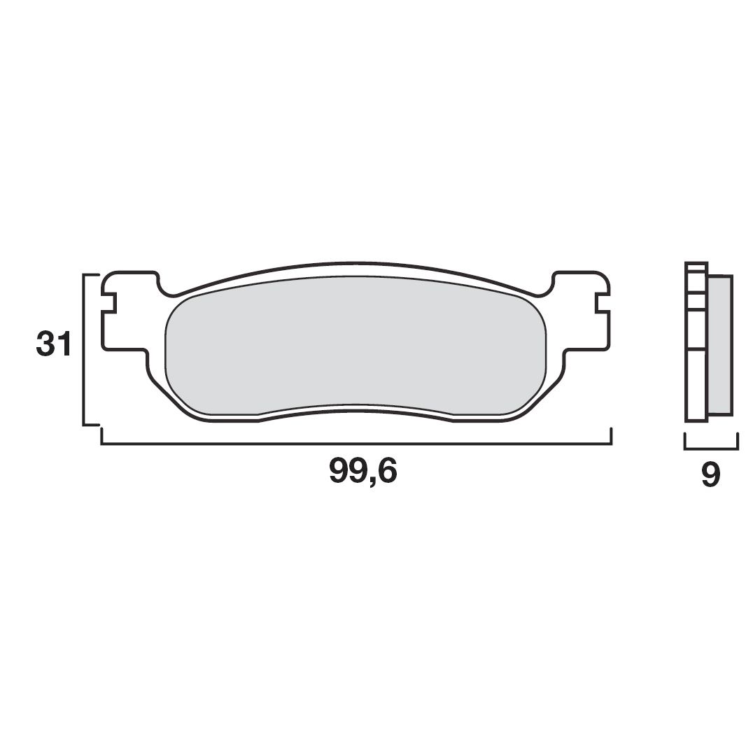 Plaquettes de freins Brembo Organique avant/arrière (selon modèle)