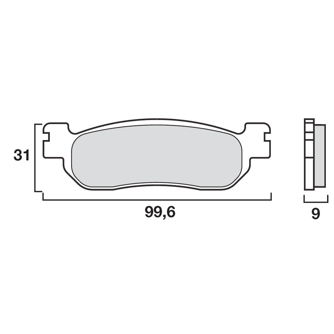 Plaquettes de freins Brembo Sinter Métal Fritté avant/arrière (selon modèle)