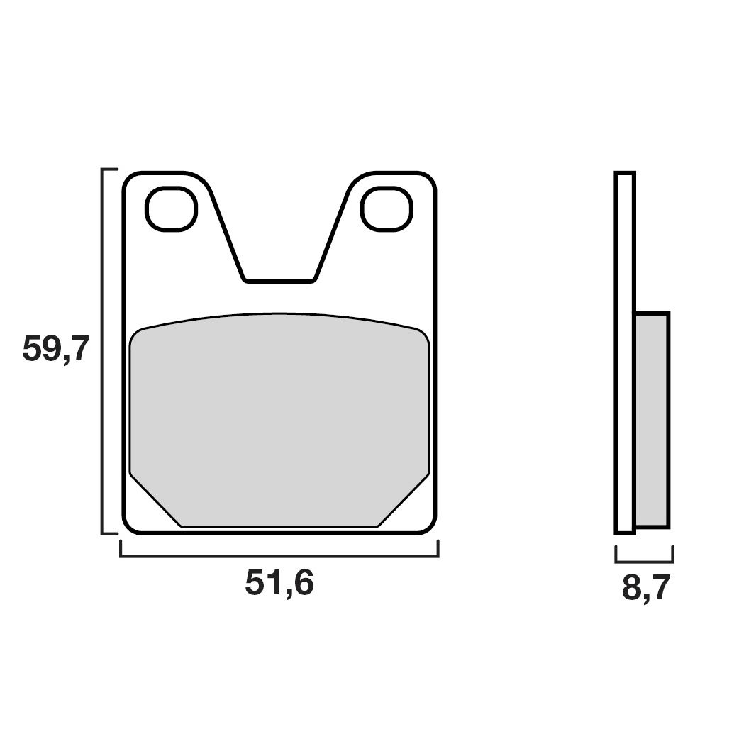Plaquettes de freins Brembo Organique arrière