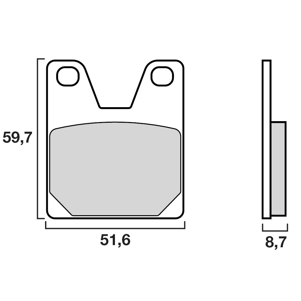 Plaquettes de freins Brembo Sinter Métal Fritté arrière