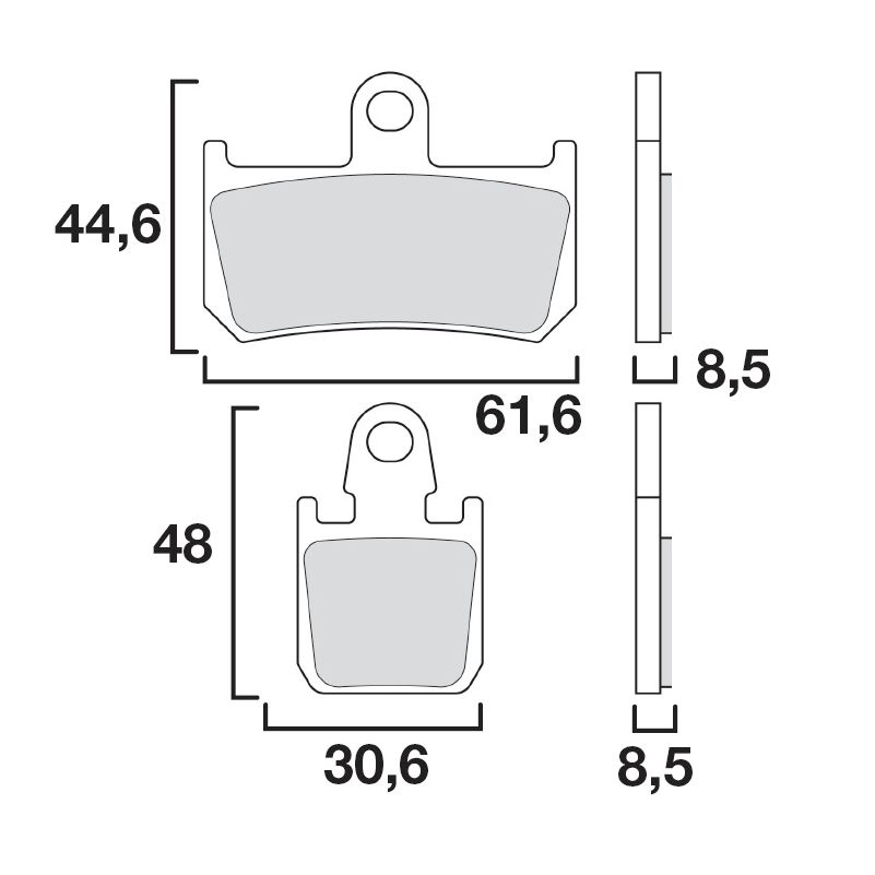 Plaquettes de freins Brembo Sinter Métal Fritté avant