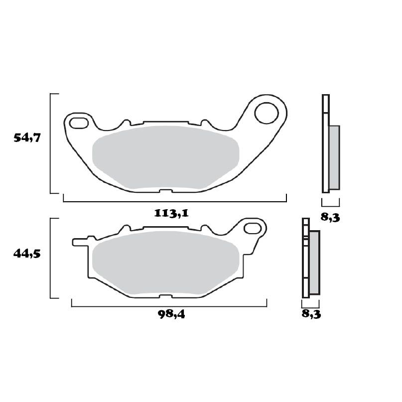 Plaquettes de freins Brembo Sinter Métal Fritté avant