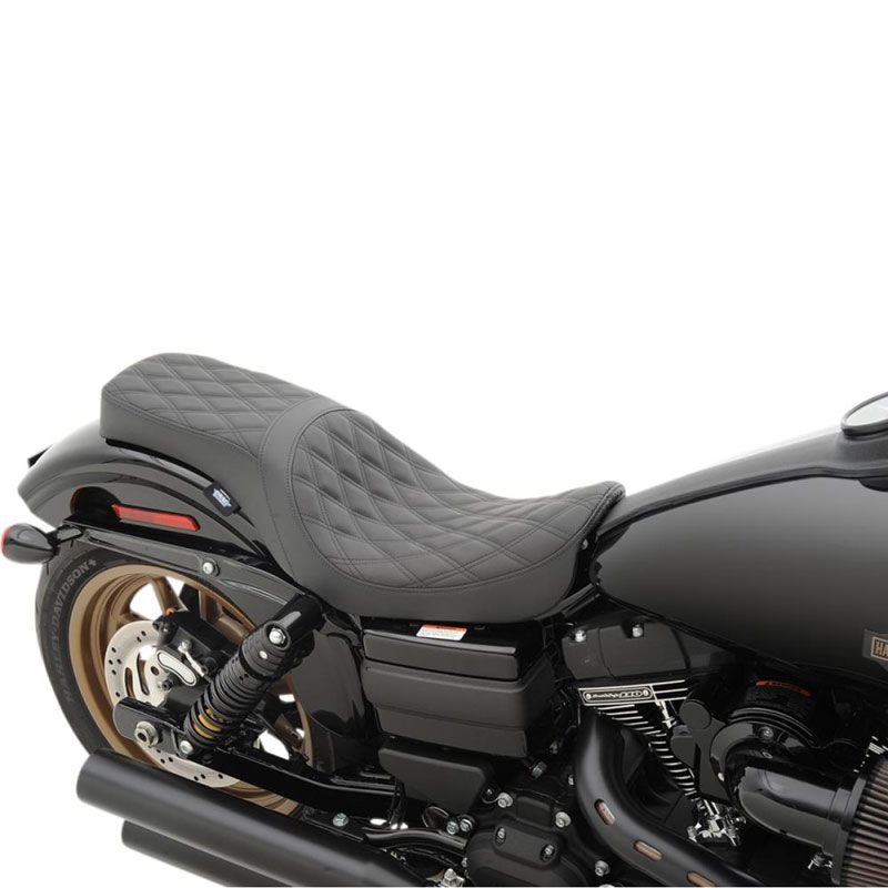 Selle confort Drag Specialties PREDATOR 2-UP DOUBLE DIAMOND