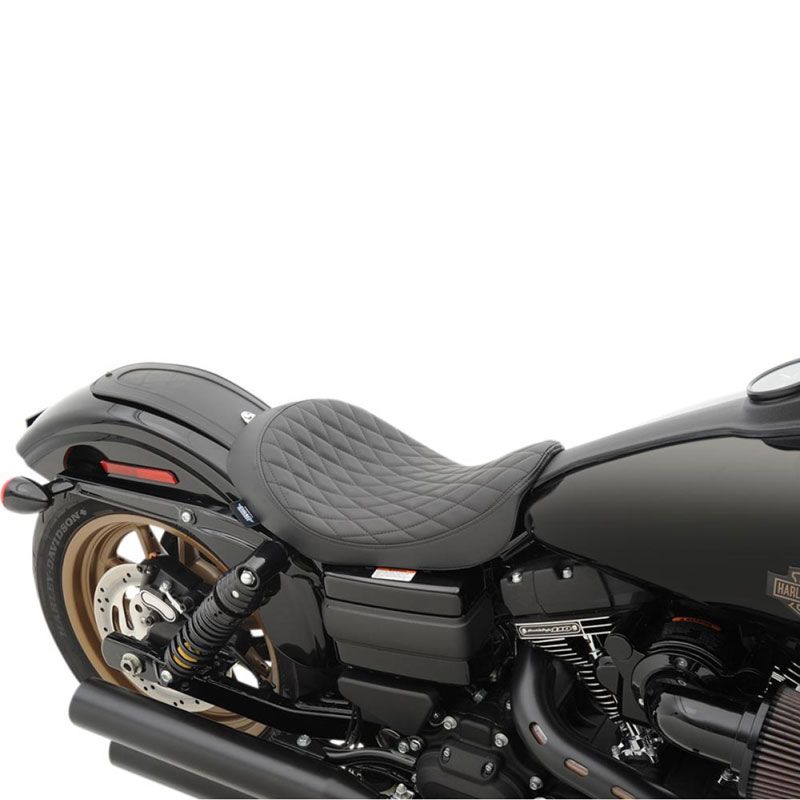 Selle confort Drag Specialties LOW SOLO DIAMOND STITCH