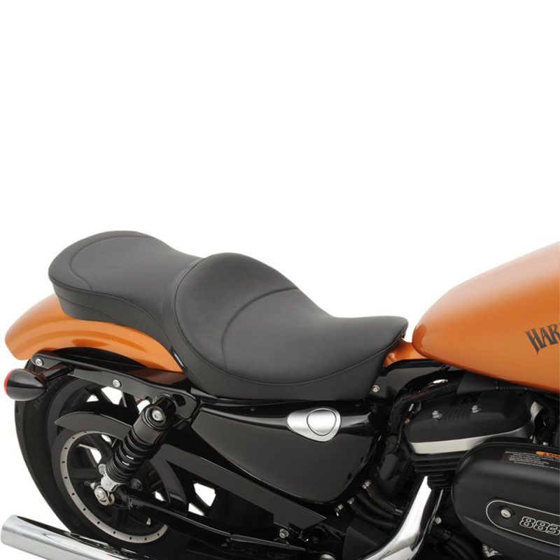 Selle confort Drag Specialties LOW-PROFILE DOUBLE BUCKET SMOOTH