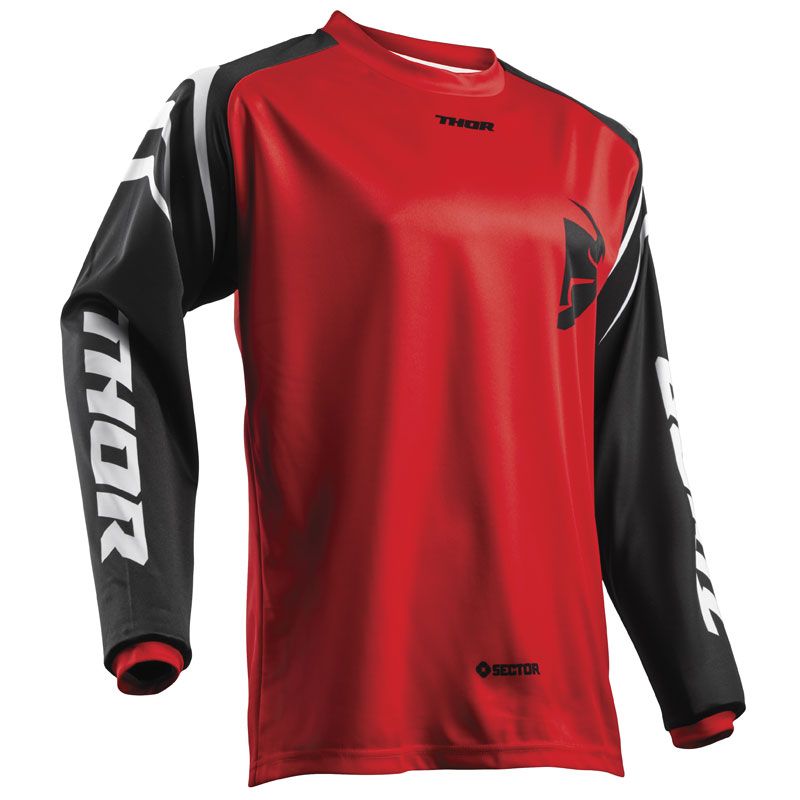 Maillot Cross Thor Sector Zones - Rouge -