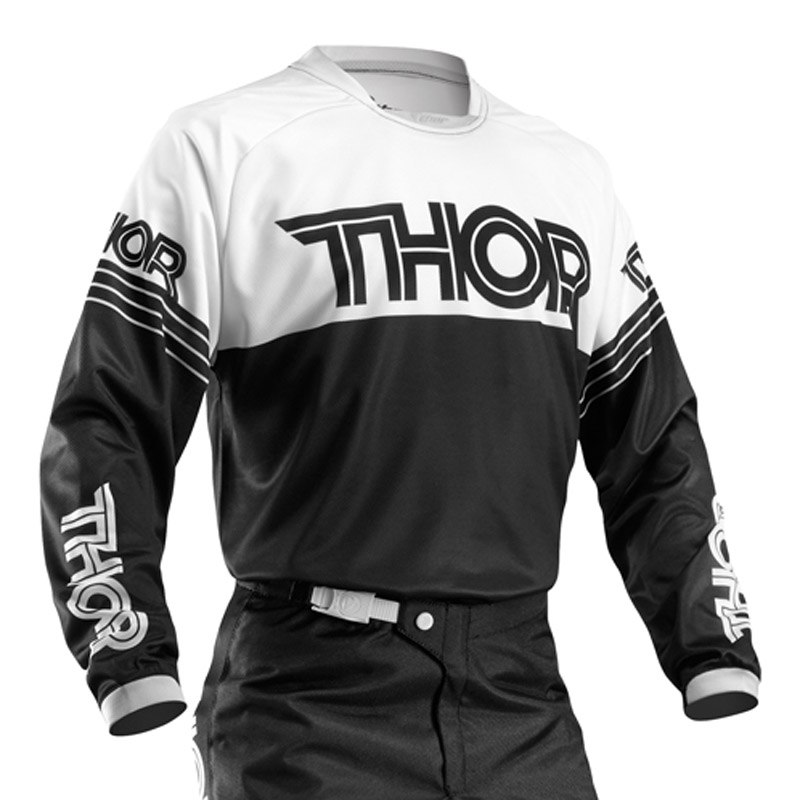 Maillot Cross Thor Youth Phase Hyperion Black White