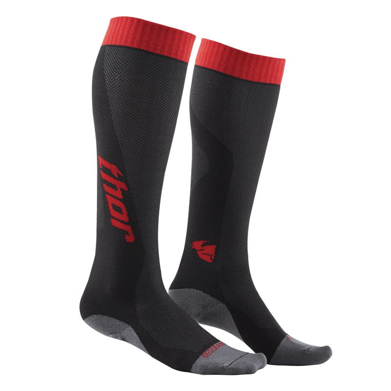Chaussettes Thor Mx Cool - Charbon Rouge - 2018